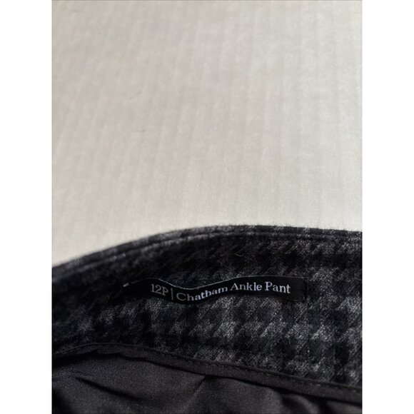 Talbots Gray Chatham Ankle Pants Herringbone Size 12P - Picture 4 of 7